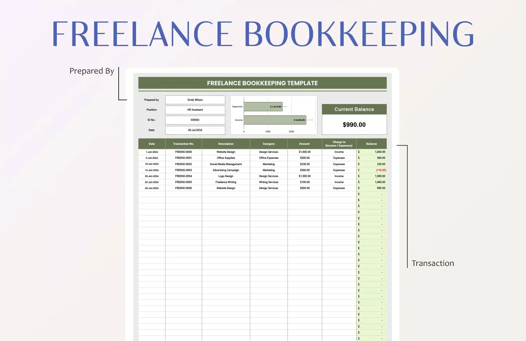 Freelance Bookkeeping Work For Streamlined Financial Records